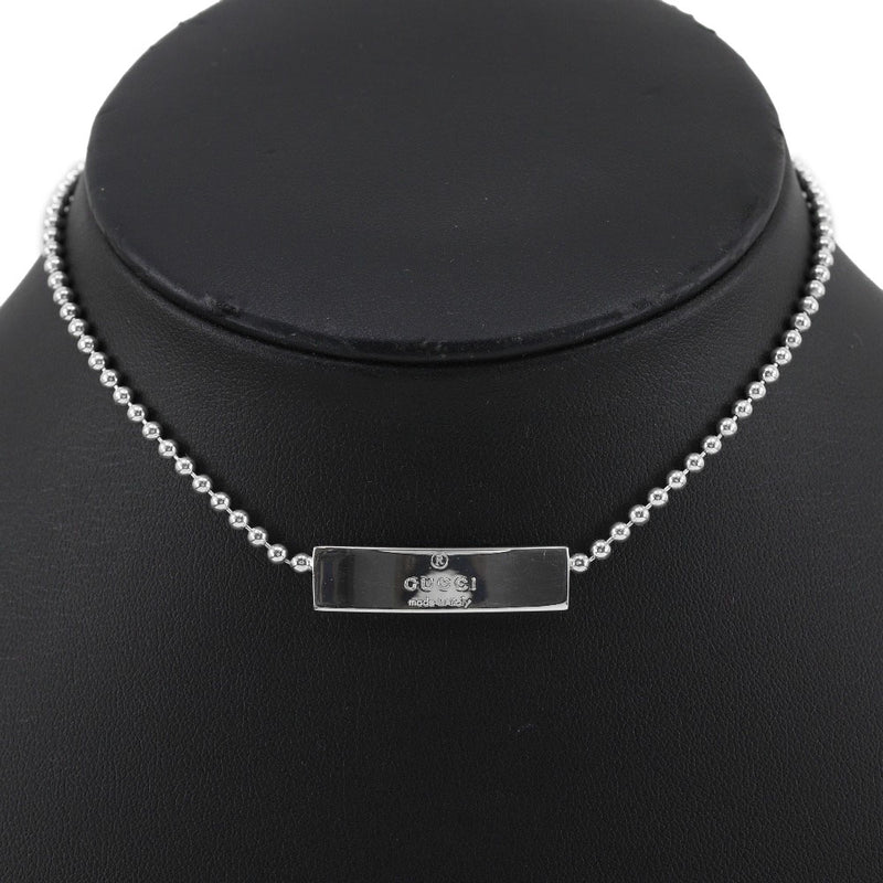 [GUCCI] Gucci 
 With Logo Choker 
 ballChain Silver 925 about 10.8g with Logo Ladies A-Rank