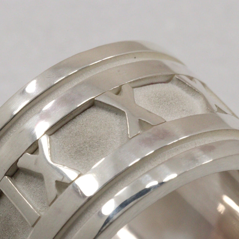 [Tiffany & co.] Tiffany Atlas large n ° 14 Ring / Ring Silver 925 Atlas Wide Ladies