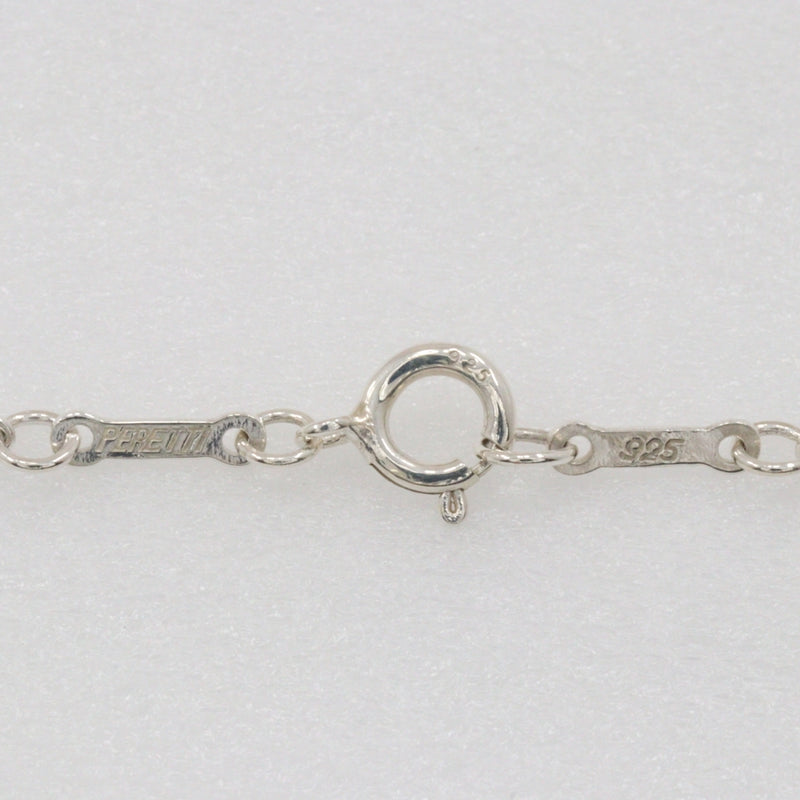 [Tiffany & co.]TIFFANY&Co. Collar de corazón abierto ELSA PELETTI PLATER 925 aproximadamente 20.0g Corazón abierto de damas grandes A-Rank