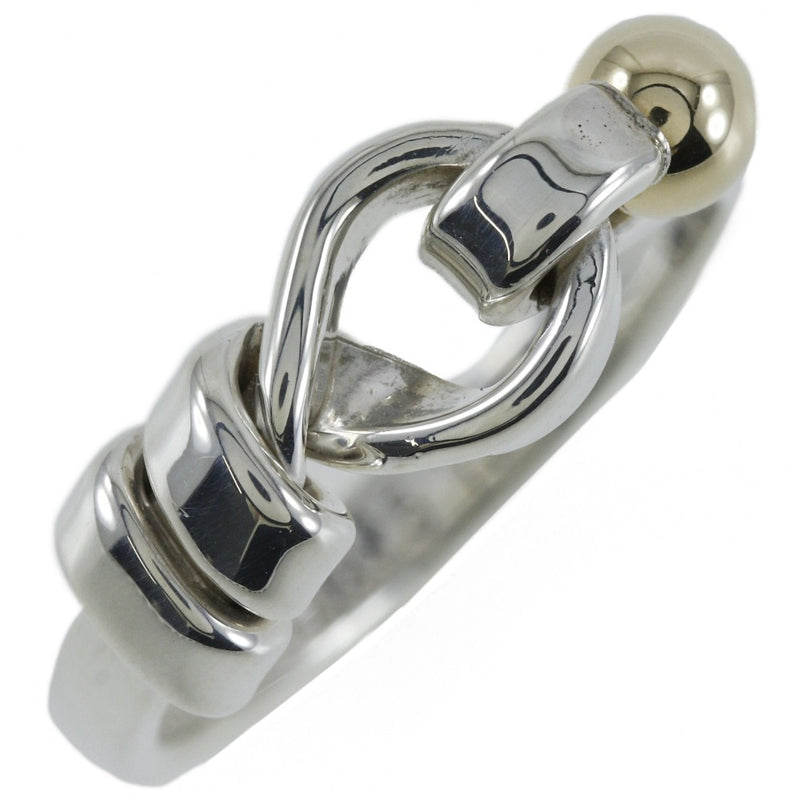 [Tiffany & co.]TIFFANY&Co. Hook & Eye 8 Ring Silver 925 ×18KYellow Gold about 2.7g Hook & EYE Ladies A-Rank