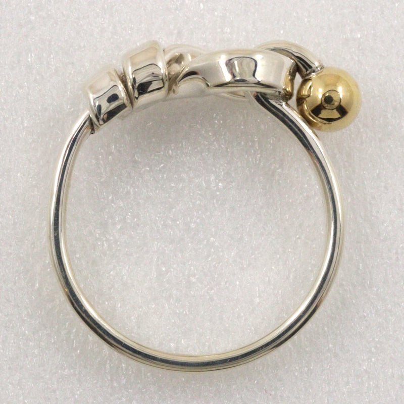 [Tiffany & co.]TIFFANY&Co. Hook & Eye 8 Ring Silver 925 ×18KYellow Gold about 2.7g Hook & EYE Ladies A-Rank