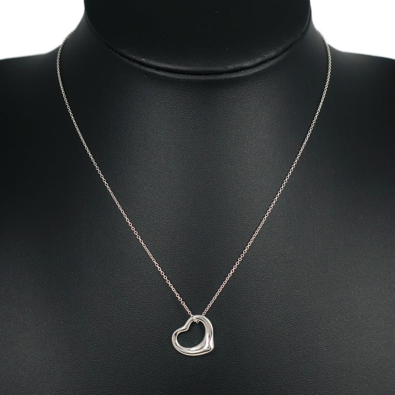 【TIFFANY&Co.】ティファニー
 オープンハート ネックレス
 エルサ・ペレッティ シルバー925 約2.7g Open heart レディースAランク