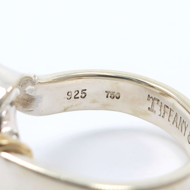 【TIFFANY&Co.】ティファニー
 フック＆アイ 7.5号 リング・指輪
 シルバー925×K18イエローゴールド 約4.6g Hook & Eye レディース