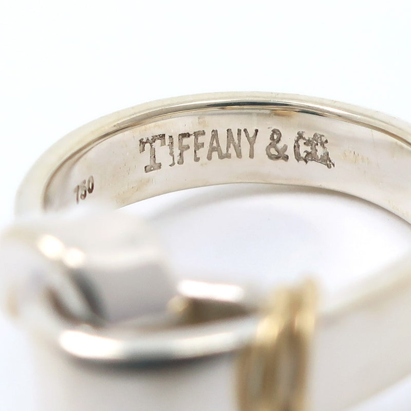 【TIFFANY&Co.】ティファニー
 フック＆アイ 7.5号 リング・指輪
 シルバー925×K18イエローゴールド 約4.6g Hook & Eye レディース