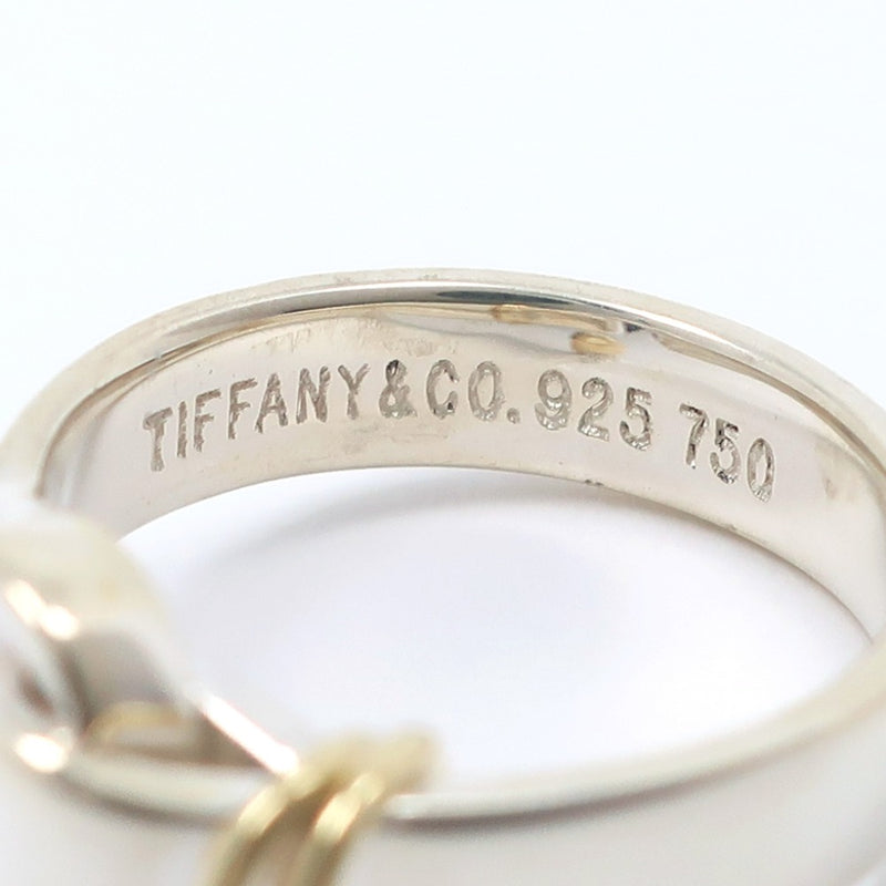 【TIFFANY&Co.】ティファニー
 フック＆アイ 7.5号 リング・指輪
 シルバー925×K18イエローゴールド 約3.9g Hook & Eye レディース