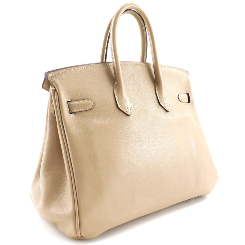 [Hermes] Hermes Birkin 25 Handbag Voice Wift Beige/Gold Soporte □ L Cinturón de handbirth grabado Birkin 25 Damas A-Rank