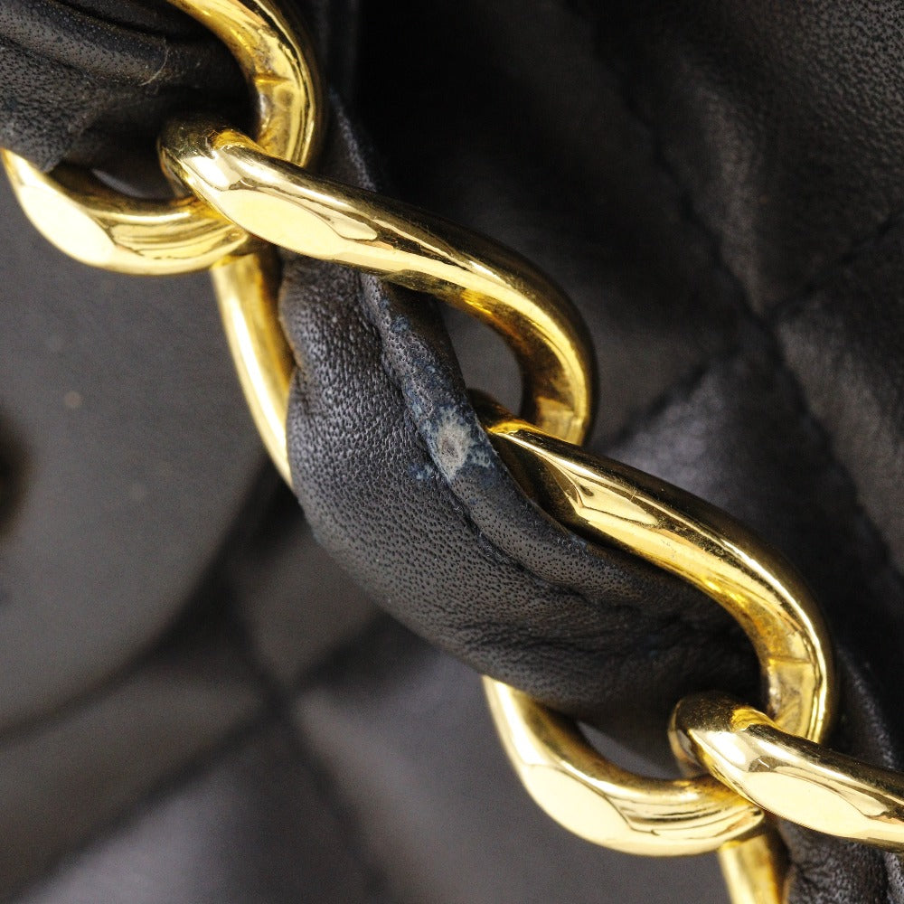 CHANEL】シャネル デカマトラッセ34 ショルダーバッグ ダブルチェーン