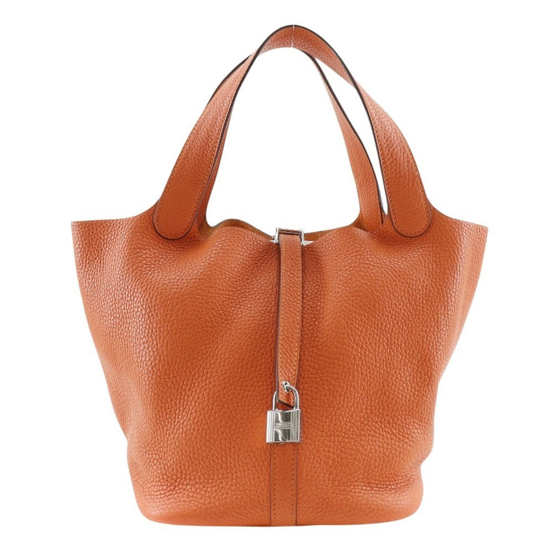 [Hermes] Hermes PicotinRock 22 mm bolso 060991ck Triyoon Remance Orange X Cinturón grabado Cinturón Picotin Lock22 MM Ladies A+Rank