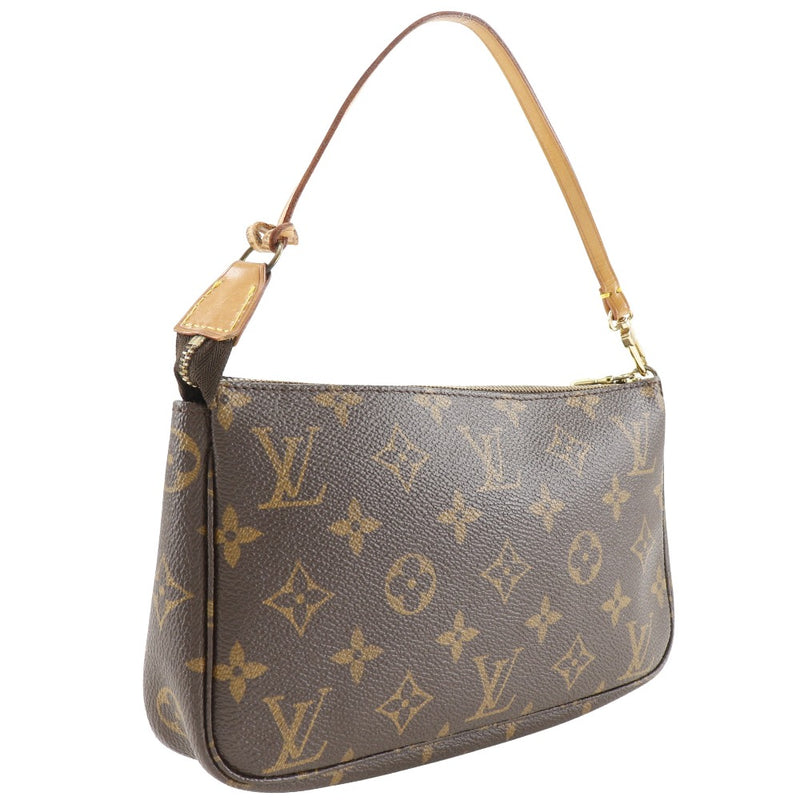 [路易威登]LOUIS VUITTON pochetteAccessoires 小袋配件袋M51980会标帆布茶AR0998雕刻紧固的pochetter accessoires女士