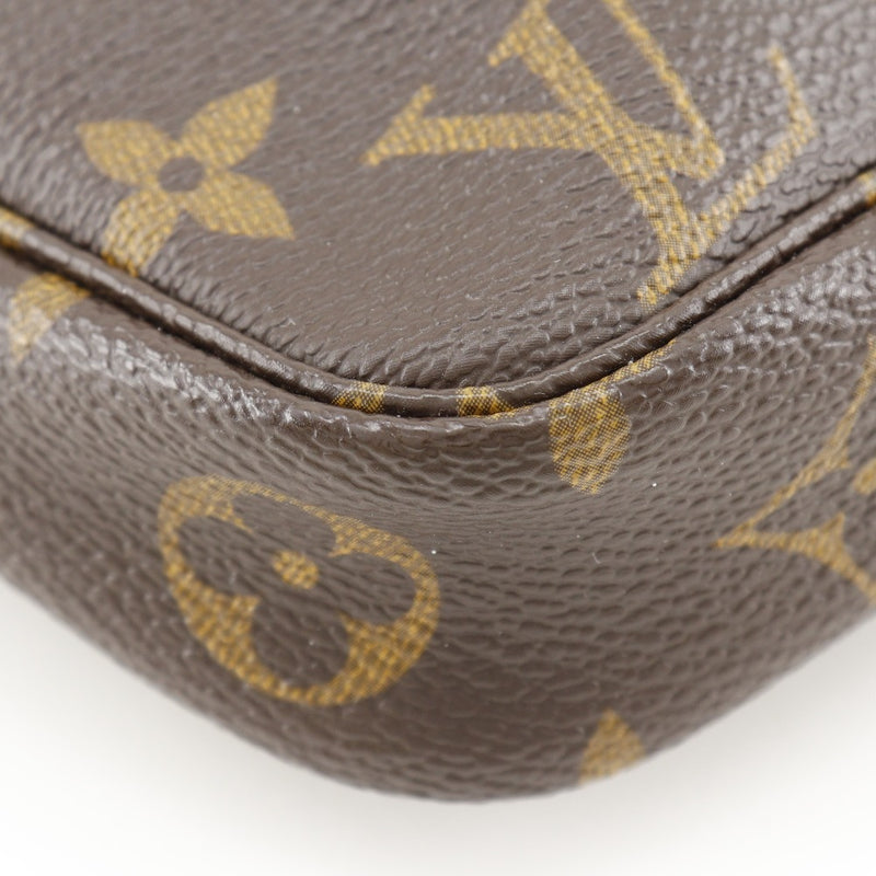 [Louis Vuitton]LOUIS VUITTON
 PochetteAccessoires Pouch 
 Accessory Pouch M51980 Monogram Canvas Brown AR0998 engraved Fastener POCHETTE ACCESSOIRES Ladies A Rank