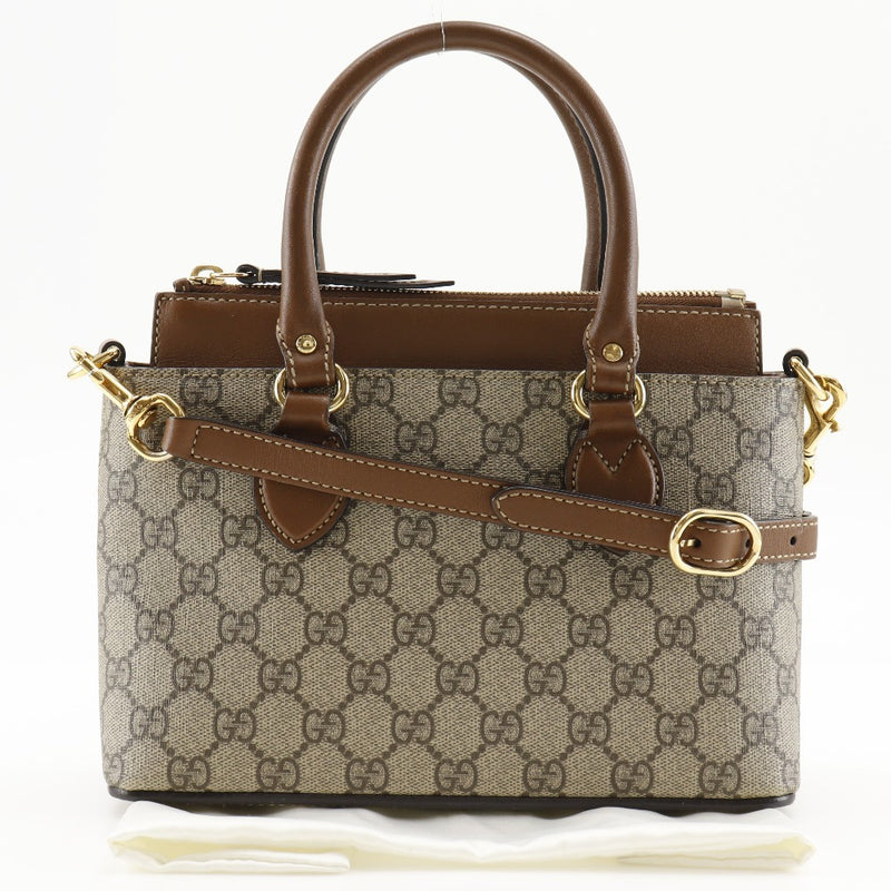 [GUCCI] Gucci 2way Sac à main d'épaule 453177 GG Sprem Canvas Beige Diagonal Diagonal Handsbag 2way A5 Fixer 2WAYSHERDER Ladies B-Rank