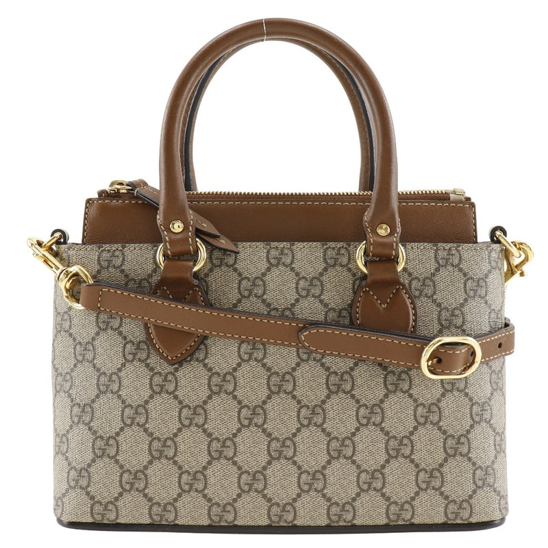 [GUCCI] Gucci 2way Sac à main d'épaule 453177 GG Sprem Canvas Beige Diagonal Diagonal Handsbag 2way A5 Fixer 2WAYSHERDER Ladies B-Rank