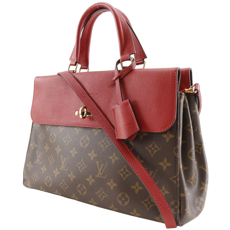 [路易威登]LOUIS VUITTON 金星手提包2Way肩M41738会标帆布三茶/红色SR3157雕刻肩膀手提包2Way A5 A5 Open Venus女士