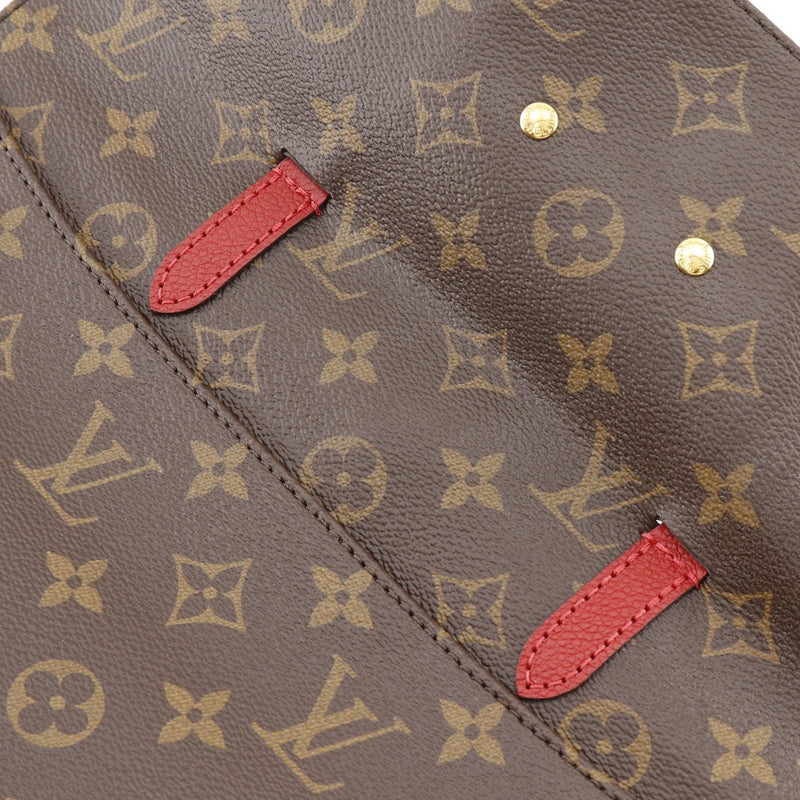 [Louis Vuitton] Louis Vuitton Venus Handbag Handbag 2way épaule M41738 Monogramme Canvas Three Tea / Red SR3157 Gravure épaule à mains