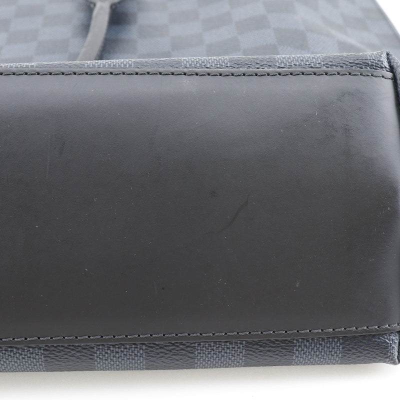 [Louis Vuitton] Louis Vuitton Cava Vavo Yage Tote Bag N41397 × Damiekovalt noir / noir / bleu DU1165 Épaule du tampon Hands Handscape A4 Open Cabavayage Men's