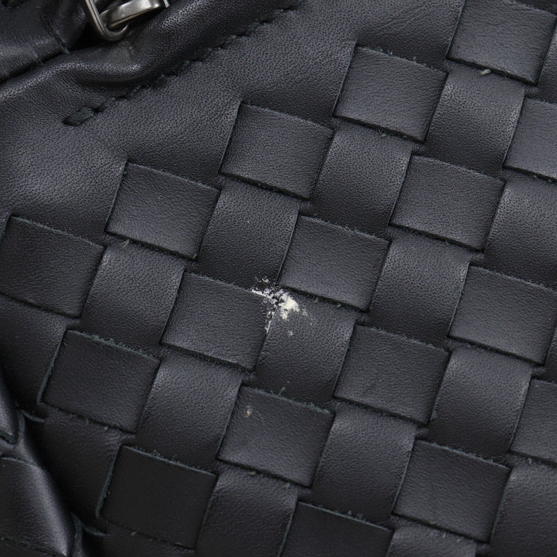 [Bottegaveneta]BOTTEGA VENETA
 Intrecciato Bolsa de negocios 
 Maletín ternero negro a4 flap flop intrecciato para hombres