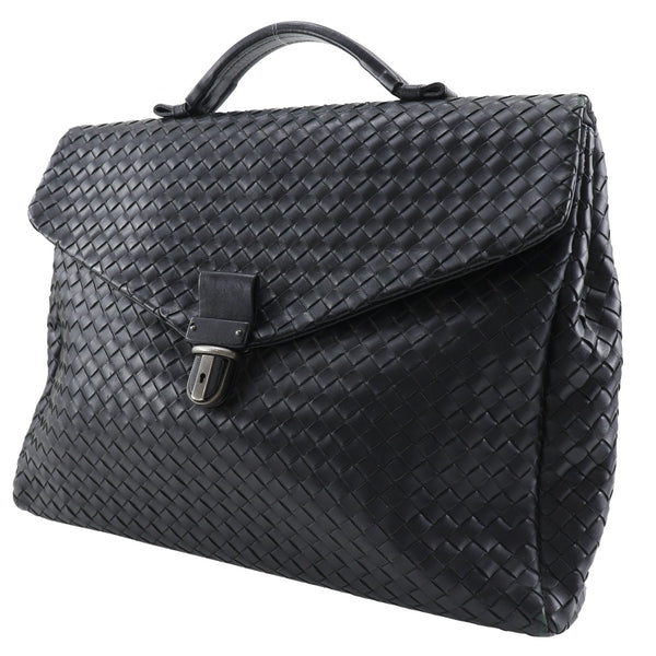 [Bottegaveneta]BOTTEGA VENETA
 Intrecciato 商务袋 
 公文包小牛黑色手cape a4 plap Intrecciato男士