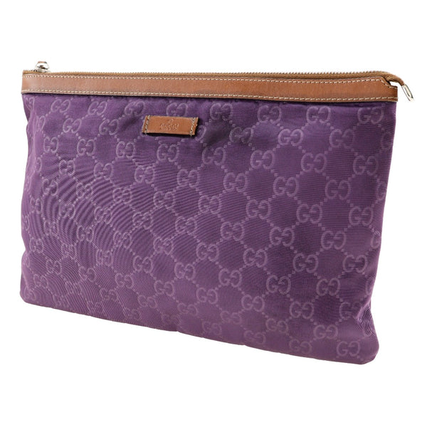 [Gucci] Gucci 
 Bolsa de bolsas 
 286209 × GG Nylon Purple A4 Sujete de sujetador Damas