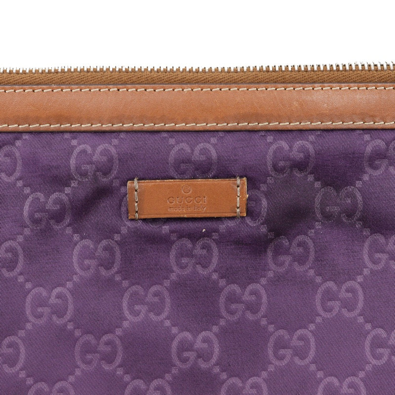 [GUCCI] Gucci Pouch Clutch Bag 286209 × GG Nylon Purple A4 Fastener Pouch ladies