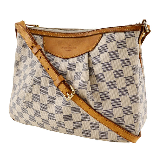 [루이비통]LOUIS VUITTON Shirakusa PM 숄더백 N41113 Dami Air Zuru Canvas White SP0171 Diagonal Fastener Siracusa PM Ladies