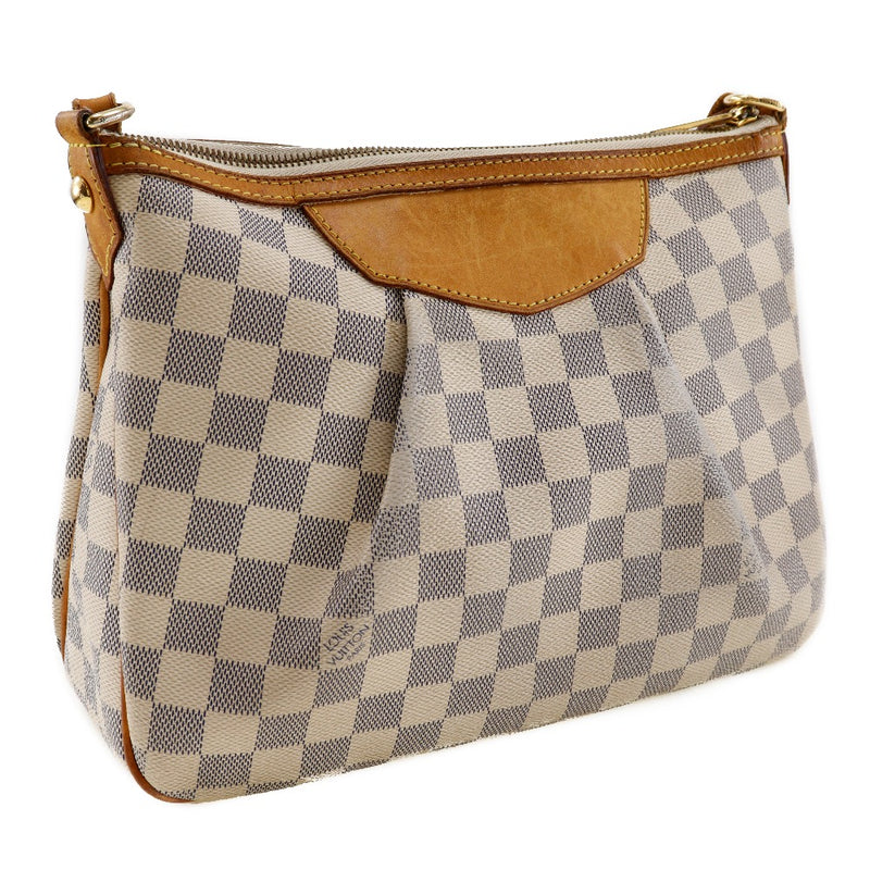 [루이비통]LOUIS VUITTON
 Sirakusa PM 숄더백 
 N41113 Damier Zuru Canvas White SP0171 조각 된 대각선 패스너 Siracusa PM Ladies