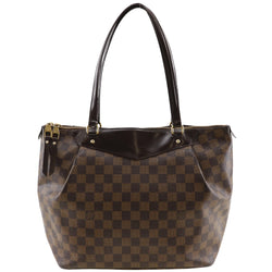 [루이비통]LOUIS VUITTON Westminster GM 토트 백 N41103 Damier Cambus Tea DR5103 조각 된 어깨 핸드백 A4 더블 지퍼 웨스트 민스터 GM 숙녀