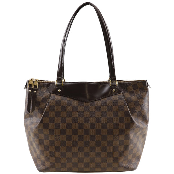 【LOUIS VUITTON】ルイ・ヴィトン
 ウェストミンスターGM トートバッグ
 N41103 ダミエキャンバス 茶 DR5103刻印 肩掛け 手提げ A4 ダブルファスナー Westminster GM レディース