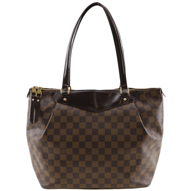 [루이비통]LOUIS VUITTON Westminster GM 토트 백 N41103 Damier Cambus Tea DR5103 조각 된 어깨 핸드백 A4 더블 지퍼 웨스트 민스터 GM 숙녀