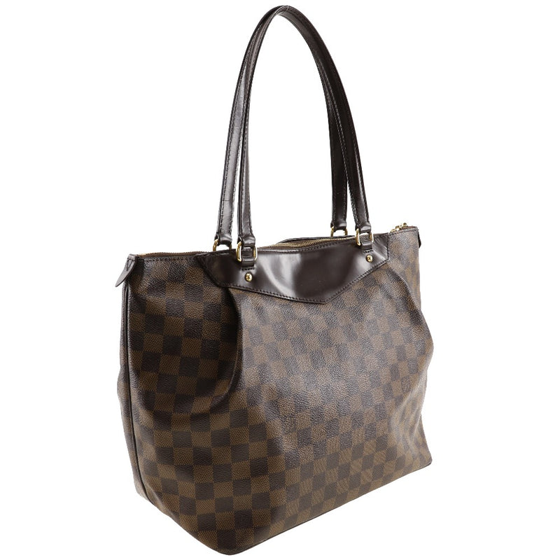 [路易威登]LOUIS VUITTON 威斯敏斯特GM手提袋N41103 Damier Cambus Tea DR5103雕刻肩膀手提包A4双Zipper Westminster GM女士女士