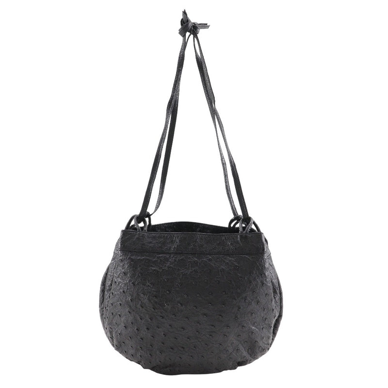 [Loewe] Loewe 
 Bolsa 
 Vintage avestruz de hombro negro a5 damas abiertas a-rank