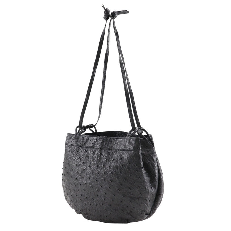 [Loewe] Loewe 
 Bolsa 
 Vintage avestruz de hombro negro a5 damas abiertas a-rank