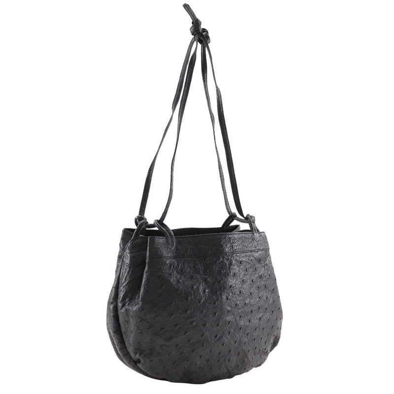 [Loewe] Loewe 
 Bolsa 
 Vintage avestruz de hombro negro a5 damas abiertas a-rank