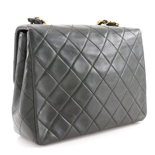 [Chanel] Chanel Chanel Bager Sac à épaule matrasse Lam Sky Moss Green Diagonal Turn Lock Chainhonder Mesdames A Rank