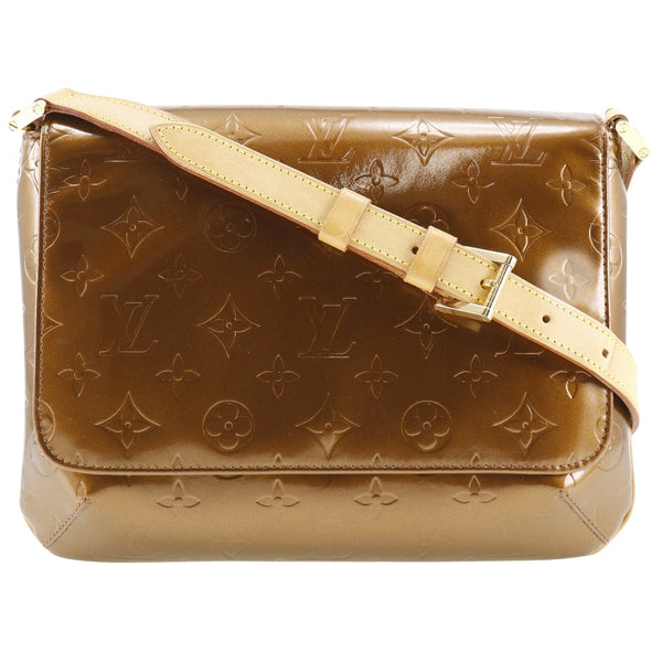 [Louis Vuitton]LOUIS VUITTON Thum hijo bag a la bata de hombro M91124 monogramaVernis Té de bronce CA0021 Hombro grabado A5 Tipo Tipo de Thompson Street Damas