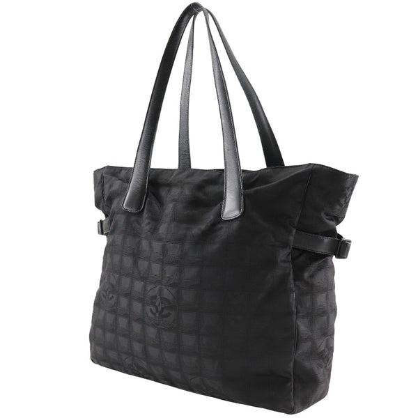 [Chanel] Chanel Tote GM Tote Bag Nouveau Ligne de voyage Nylon Canvas Black Apwishing Handscape A4 Zm Ladies B-Rank