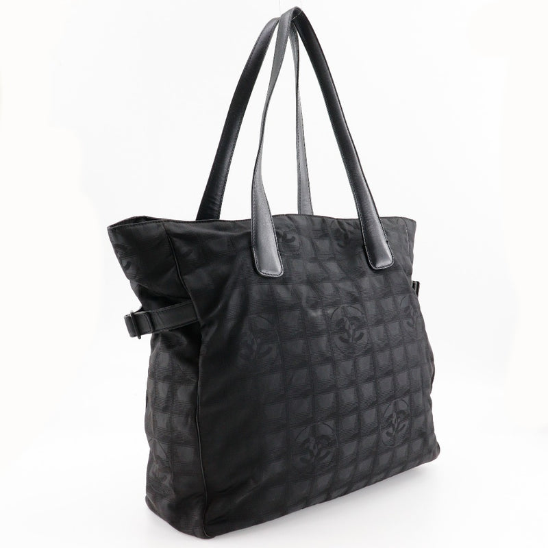 [Chanel] Chanel Tote GM Tote Bag Nouveau Ligne de voyage Nylon Canvas Black Apwishing Handscape A4 Zm Ladies B-Rank