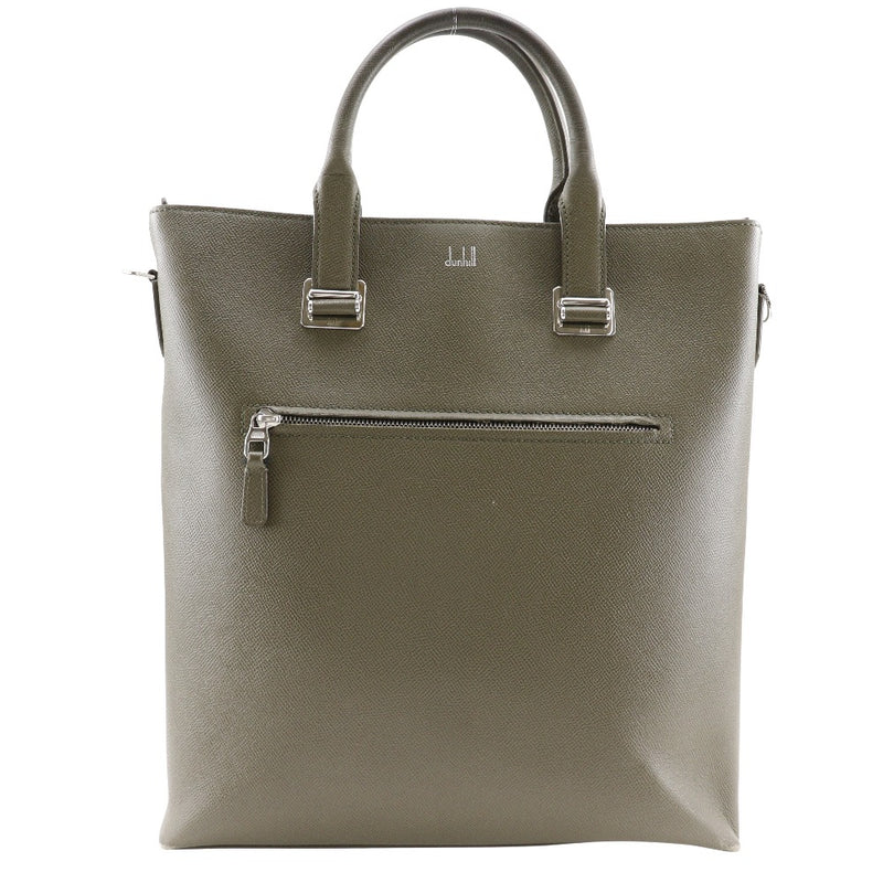 [DUNHILL] Dunhill Kadgan Tote Bag Handbag leather gray handbag A4 Fastener CADOGAN TOTE BAG Men's