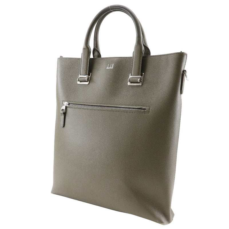 [Dunhill] Dunhill Kadgun bolso bolso de bolso de cuero gris a4 sujetador Cadogan bolso de bolsas para hombres