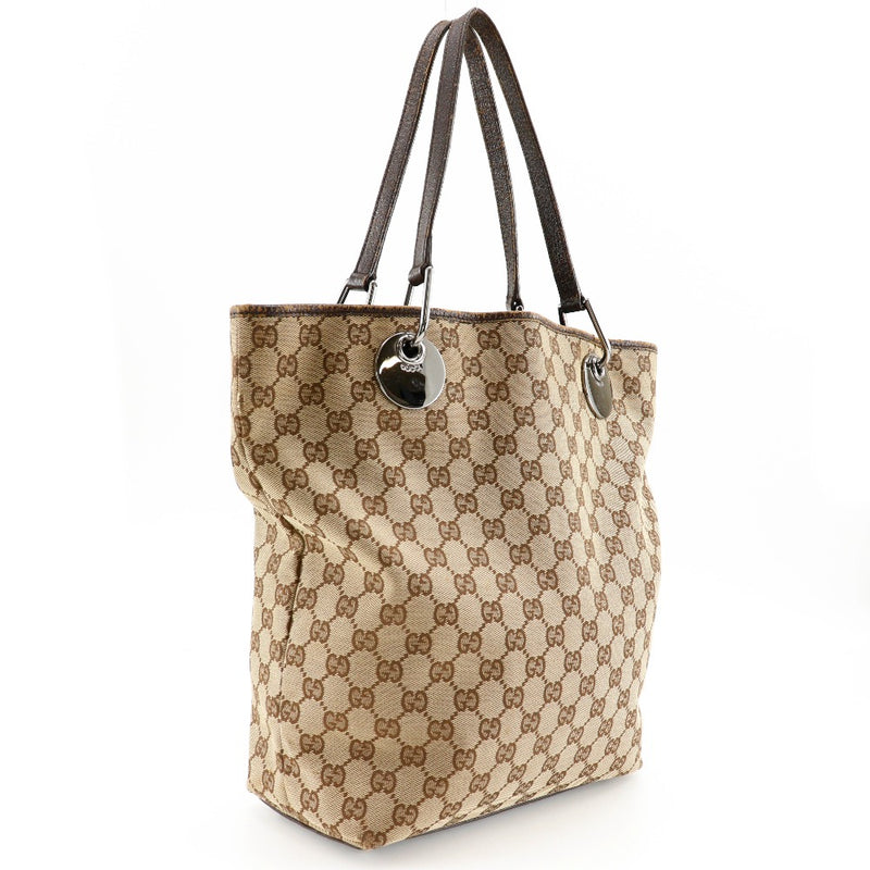 [Gucci] Gucci 
 Bolsa 
 120836 GG Canvas Beige Homodmbag A4 Open Ladies