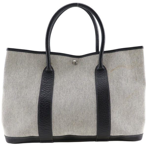 [Hermes] Hermes 
 Garden Party 36 PM Bolsa de bolsas 
 Remolcar ish gris □ P grabado de mano de hombro A4 Button Snap Button Garden Fiesta 36 PM Damas B-Rank