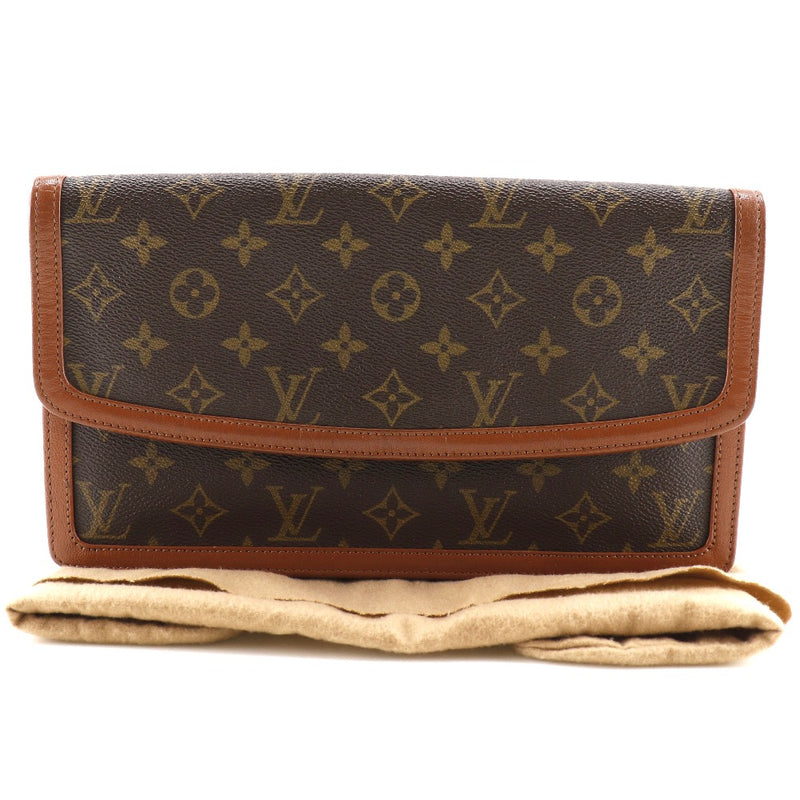 [路易威登]LOUIS VUITTON Pochette dam gm离合器袋第二袋复古M51810会标帆布茶864th雕刻快照纽扣pochette dam dam dam gm gm unisex b rank