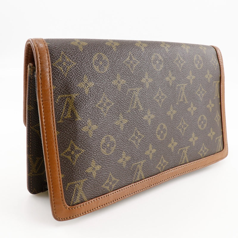 [Louis Vuitton]LOUIS VUITTON Pochette Dam GM Clutch Bag Business Bag Vintage M51810 Monogram Canvas Brown 864th engraved snap button POCHETTE DAM GM Unisex B-Rank