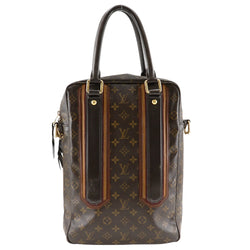 [路易威登]LOUIS VUITTON Porto Documant Velive Handbag Monogram Bekia M95529会标帆布茶AR3007刻有A4双紧固件PORTO文档垂直男士