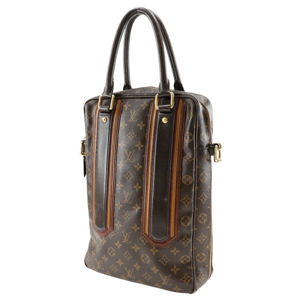 [路易威登]LOUIS VUITTON Porto Documant Velive Handbag Monogram Bekia M95529会标帆布茶AR3007刻有A4双紧固件PORTO文档垂直男士