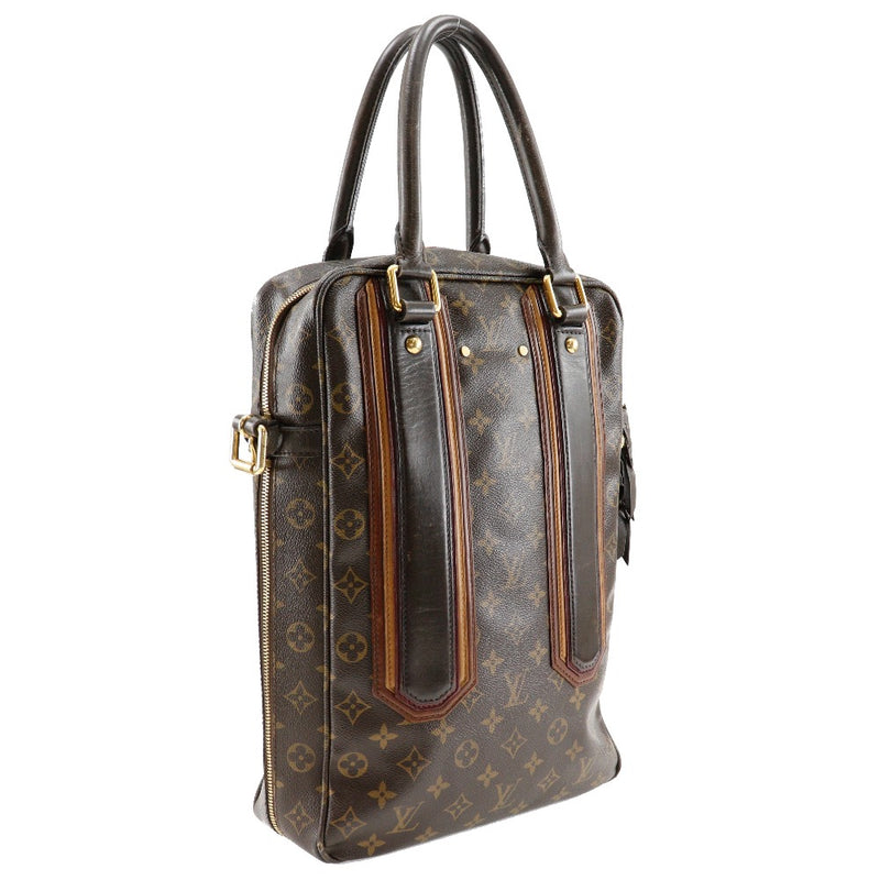 [Louis Vuitton] Louis Vuitton Porto Documan Sac à main vertical Monogramme Bekia M955529 Monogramme Canvas Tea AR3007 Gravé A4 Double Fixer Porto Document Vertical Men's