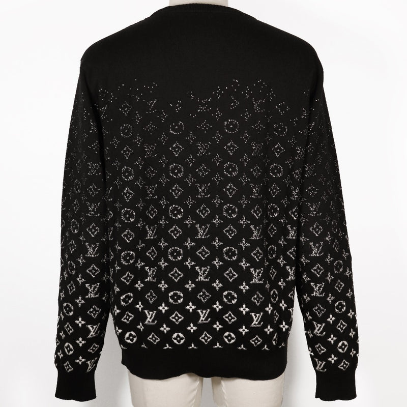 [Louis Vuitton]LOUIS VUITTON Monogram Gradient Sweater Gradation RM232Q USO HKN44W Cotton Black Monogram Gradient Men A Rank