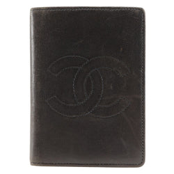 [Chanel] Chanel 
 COCO Mark Titular de tarjetas de negocios 
 Card Case Ram Skin Kuge Té abierto Coco Mark Ladies B-Rank