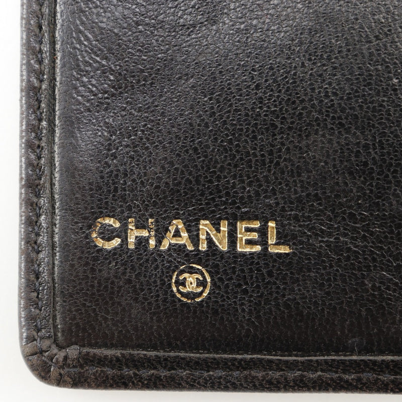 [Chanel] Chanel 
 COCO Mark Titular de tarjetas de negocios 
 Card Case Ram Skin Kuge Té abierto Coco Mark Ladies B-Rank