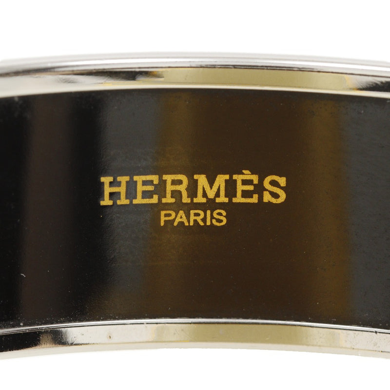 【HERMES】エルメス
 エマイユGM バングル
 七宝焼 金属製 シルバー/青 約37.5g EmailGM レディース