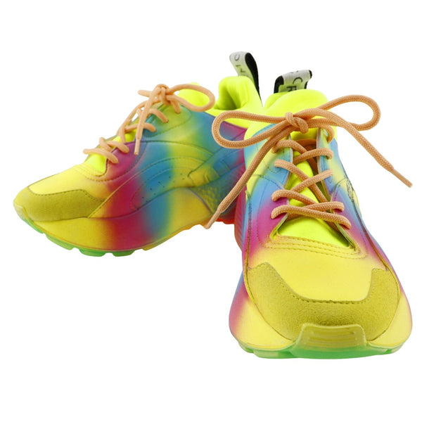 [Stella McCartney] Stella McCartney 
 Baskets de plate-forme baskets 
 Rainbow Synthetic Fiber Multi-Color Platform Sneakers Ladies A + Rank